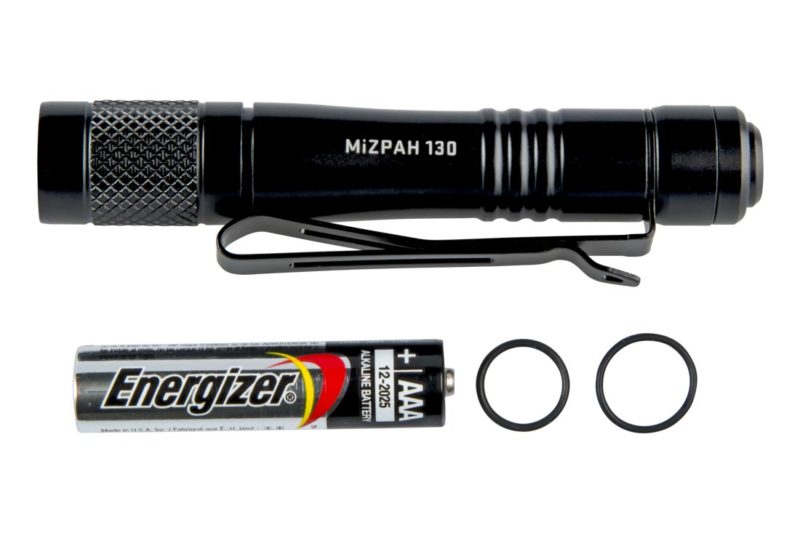 factor mizpah 130 led flashlight included items