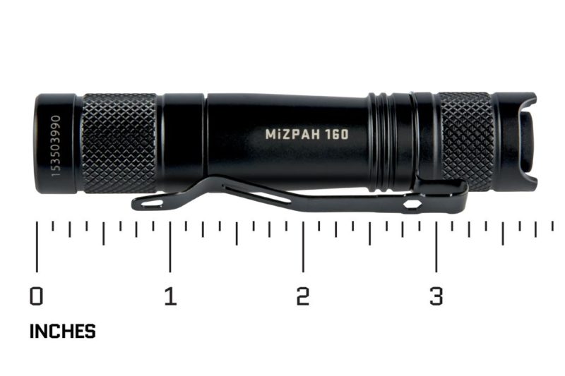 factor equipment mizpah 160 led flashlight compact size