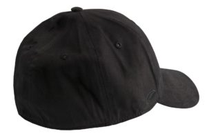 factor fitted hat black back