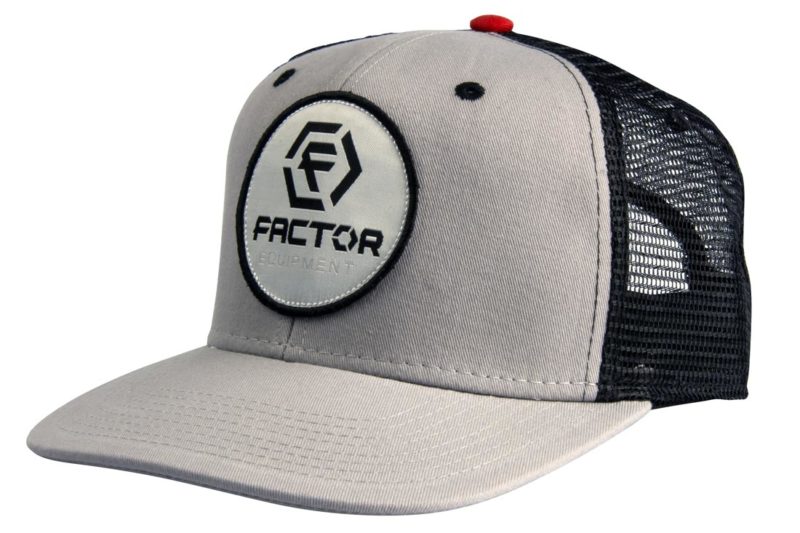 factor trucker hat black mesh front