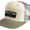 factor trucker hat green front