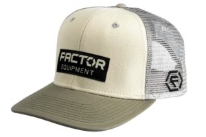 factor trucker hat green front