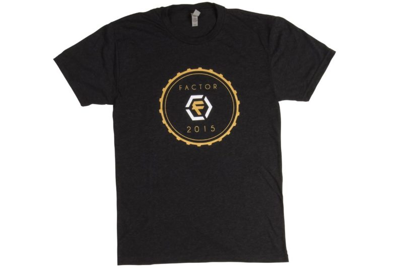 factor black shirt circle logo