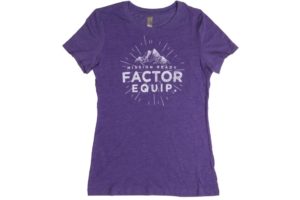 factor womens t-shirt purple