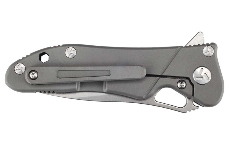 Factor Absolute Titanium Knife Clip Side Closed