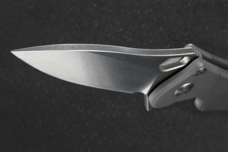 Factor Absolute Titanium Knife Blade Closeup