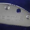 Factor Absolute Titanium Knife Handle Closeup