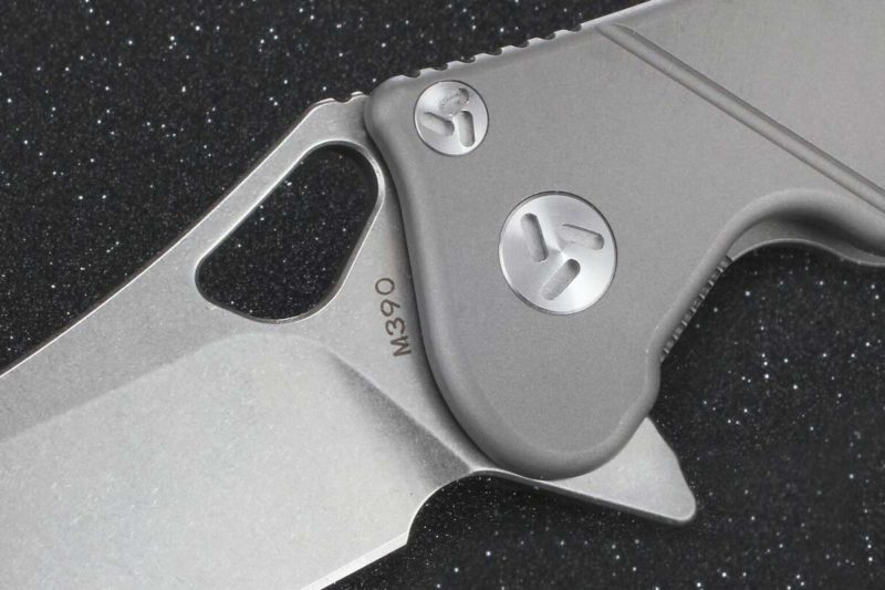 Factor Absolute Titanium Knife Pivot Closeup