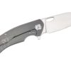 Factor Iconic Titanium Knife Large Balde Open Clip Side