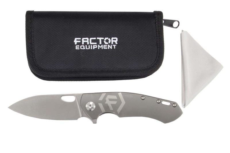 Factor Iconic Titanium Knife Large Page Closed