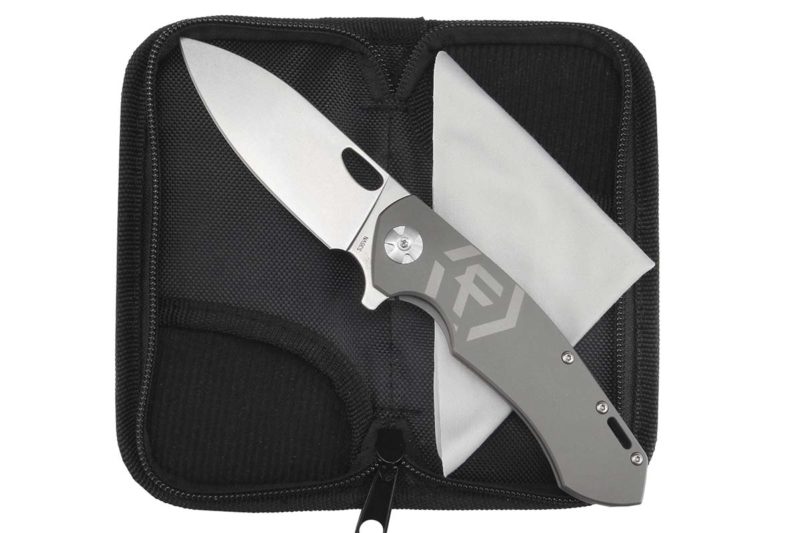 Factor Iconic Titanium Knife Large Package Open