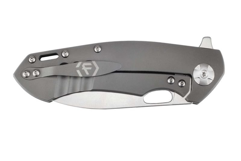 Factor Iconic Titanium Knife Large Side Clip Closed