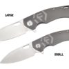 Factor Iconic Titanium Knife Large Smal Sizes