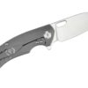 Factor Iconic Titanium Knife Small Clip Side Blade Open