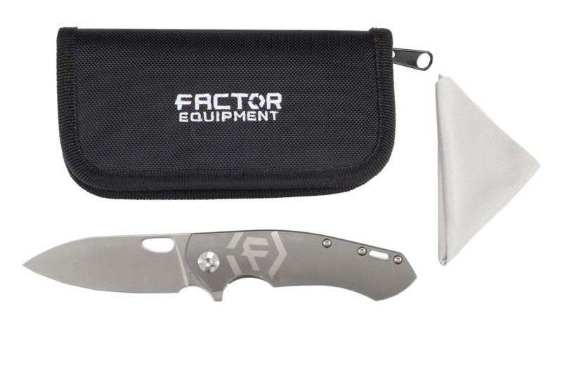 Factor Iconic Titanium Knife Small Package Closed