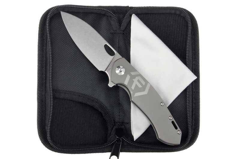 Factor Iconic Titanium Knife Small Package Open