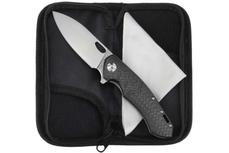 Factor Iconic Carbon Knife Small Package Open