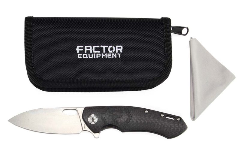 Factor Iconic Carbon Knife Small Package Closed