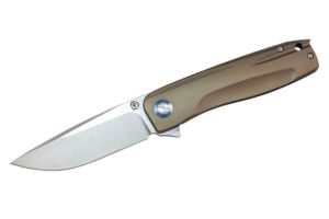 factor titanium knife verve slate brown