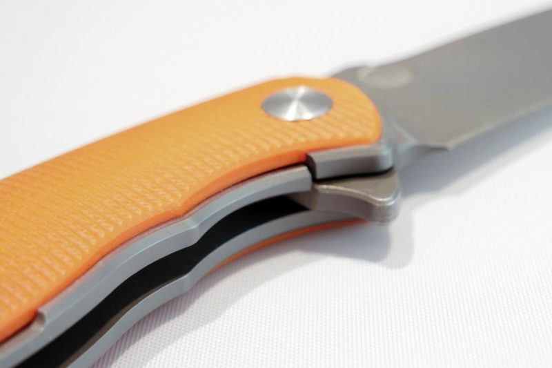 factor titanium knife hardened frame lock