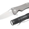 factor absolute compact titanium knife mizpah flashlight